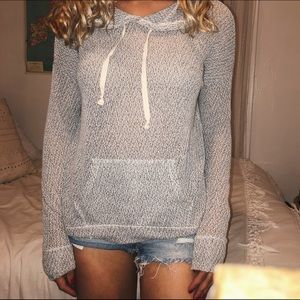 Gray Hollister Lightweight Hoodie